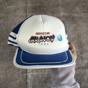 Men's Vintage 80's NES Romstar Arkanoid Video Game Promo Trucker Snapback Hat